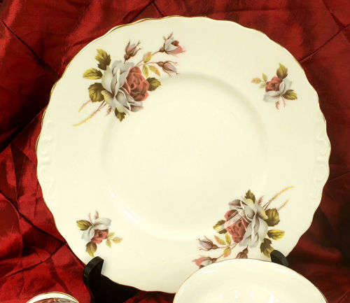 1950's ROYAL VALE Pat no 8220 bone china TRIO Ridgeway Potteries England - 5 available