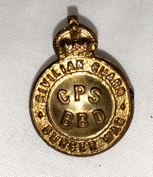 SA Army - WW2 Civilian Guard badge - Burgerwag