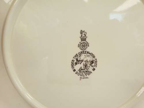 Large Vintage Royal Doulton `The Greenwood Tree`D6341 Charger Plate 342mm
