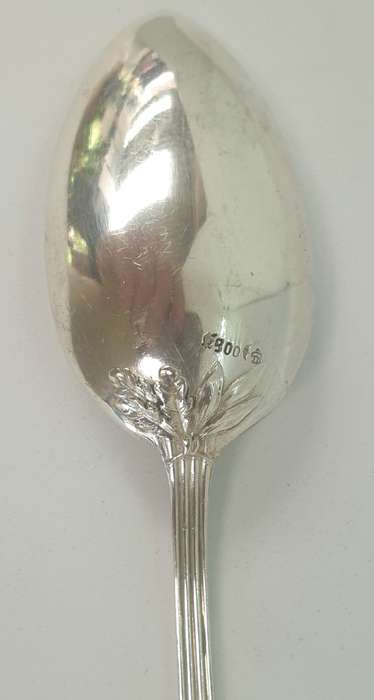 Rare Antique German Hallmarked  SILVER(.800) Spoon name Anelise Engraved on it. 25 g
