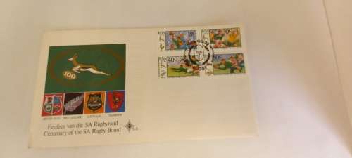 1985 1st day cover- Centenary of the SA Rugby Board