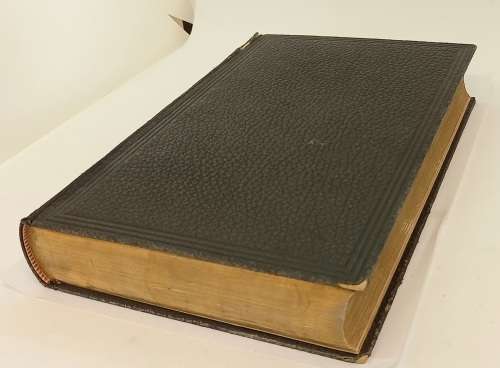 Antique 1920's Dutch Family Bible (Smith/ Crawford Family) with Colored Maps