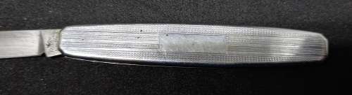 Vintage Stainless Richards Sheffield Pocket Knife 123mm (blade open).