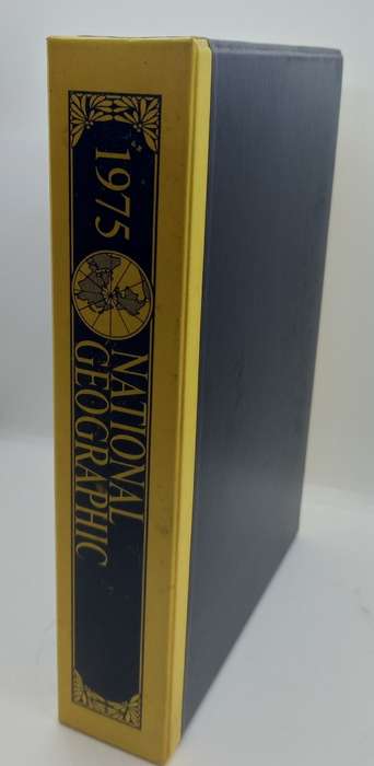 1975 - 6 x National Geographic Magazines January to July in Holder -- Great condition