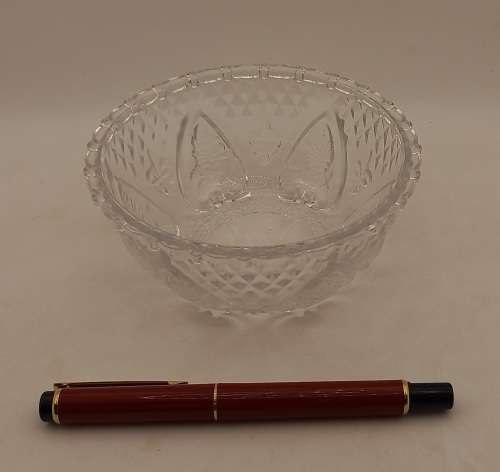 Beautiful Small Detailed Glass Bowl  55x23mm