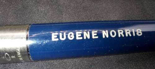 Vintage 1970`s Blue Parker 45 Fountain Pen with Squeeze Converter England -Unused - Personalized