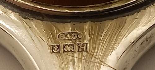 Antique Hallmarked STERLING SILVER Grooming Brush set  by Broadway & Co Birmingham England