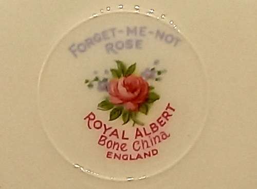 Vintage Royal Albert `Forget-Me-Not Rose` Bone China Saucer 140mm- England