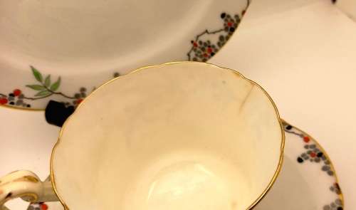 Vintage Paragon Trio Bone China -(Cup have hairline crack and stained )