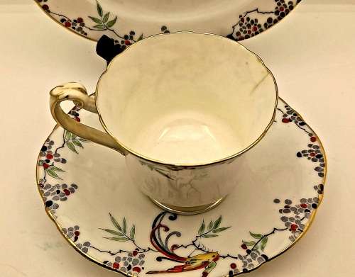 Vintage Paragon Trio Bone China -(Cup have hairline crack and stained )