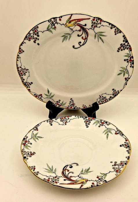 Vintage Paragon Trio Bone China -(Cup have hairline crack and stained )