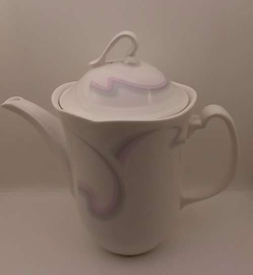 Vintage 1986 Royal Albert Bone China HORIZONS Aurora series Coffee pot -excellent Condition