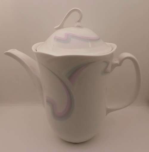 Vintage 1986 Royal Albert Bone China HORIZONS Aurora series Coffee pot -excellent Condition
