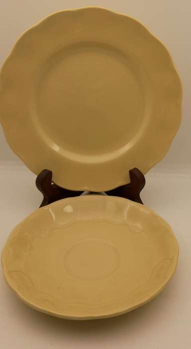 Vintage GRINDLEY Petal Ware Saucer and side Plate Made in England