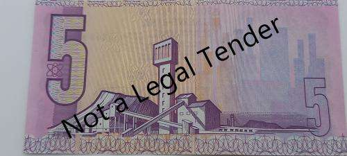 1990  South Africa 5 Rand -Chris Stals Uncirculated