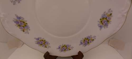 Vintage Queen Anne "G 96 1" Fine Bone China Cake Plate - Ridgway Potteries