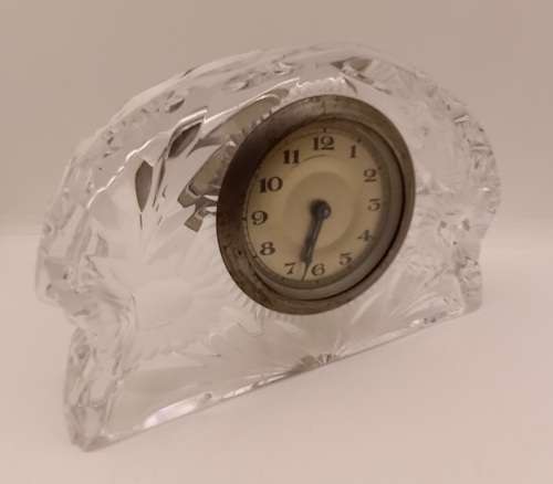 Vintage Crystal Clock ( clock need service or repairs) only runs for few minutes