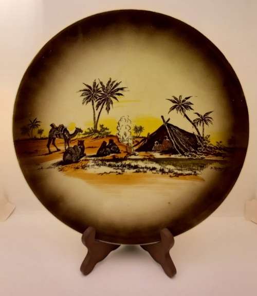 Rare Antique A.J Wilkinson Homeland Series Africa Royal Staffordshire Plate 258mm