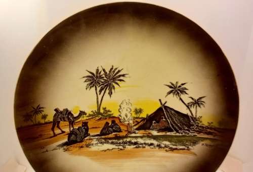 Rare Antique A.J Wilkinson Homeland Series Africa Royal Staffordshire Plate 258mm