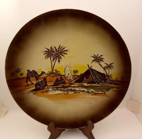 Rare Antique A.J Wilkinson Homeland Series Africa Royal Staffordshire Plate 258mm