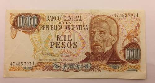 1976-1983   Argentina 1000 Pesos