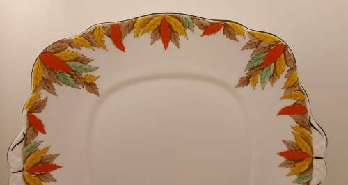 Vintage Fine Bone Bell China Cake Plate Made in England 254mmx240mm