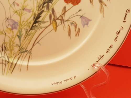Vintage Noritaki Wall Plate 264mm- The Country Diary of an Edwardian Lady -Ireland