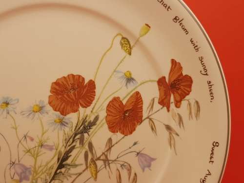 Vintage Noritaki Wall Plate 264mm- The Country Diary of an Edwardian Lady -Ireland