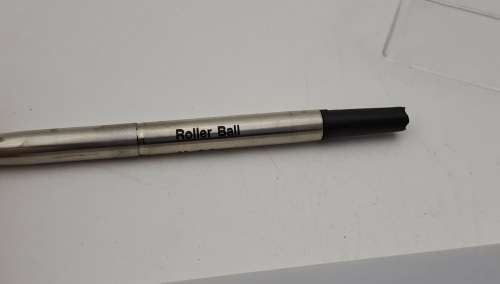 White Parker Rollerball in Case with extra refill - Branded Denel