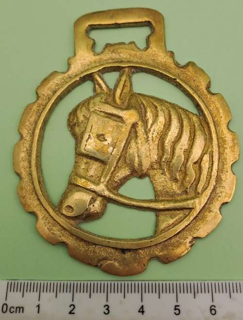 Vintage  Horse Brass -72x89mm