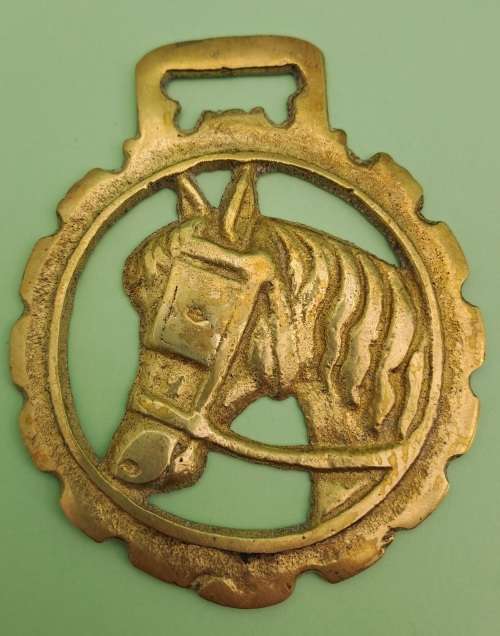 Vintage  Horse Brass -72x89mm