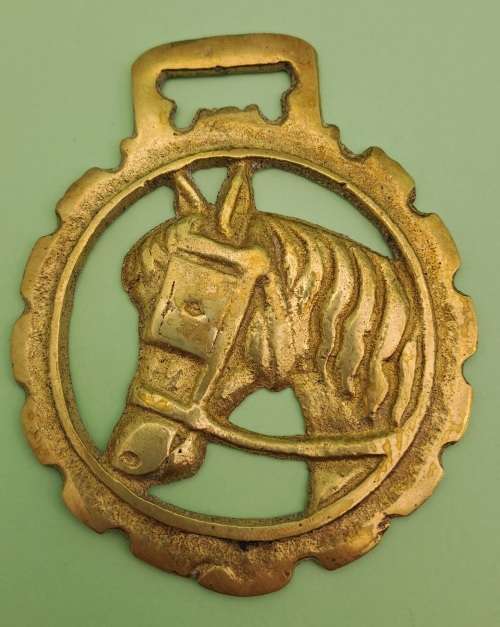 Vintage  Horse Brass -72x89mm