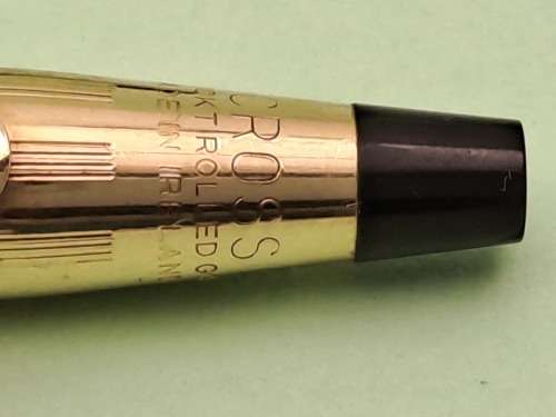 Pre-owned - Cross 1/20 10kt Rolled Gold Pen and Pencil set Made in Ireland -Ink still ok  -In Case