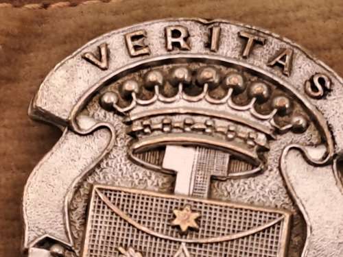 Vintage Viritas badge?