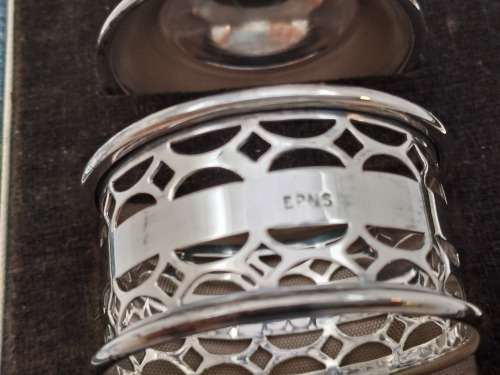 Vintage 1950's Boxed Silver-Plate Christening set (engraved Jennifer)