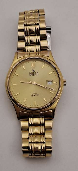 1994 Buren 1509 5ATM Swiss Made Quarts Mens watch- working -Engraved WSAVA Congress 1994