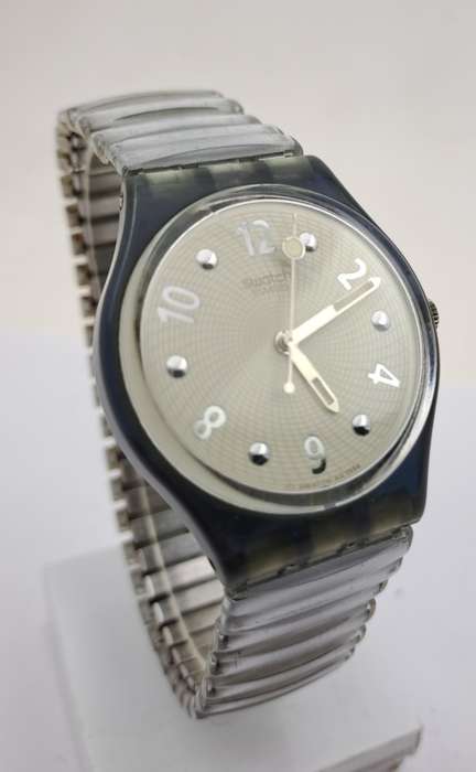 Pre-owned Swatch Quartz watch (Working) face 34x40x8mm -Swatch strap