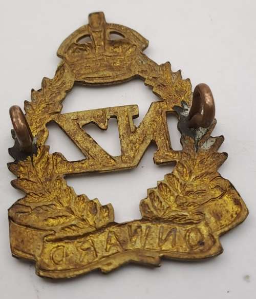 WWII New Zealand Onward Cap Badge 43x33mm