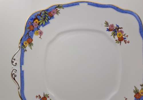 Antique 1920`s Royal Albert Lawleys Crown China  Cake Plate  -25cm x23,5cm