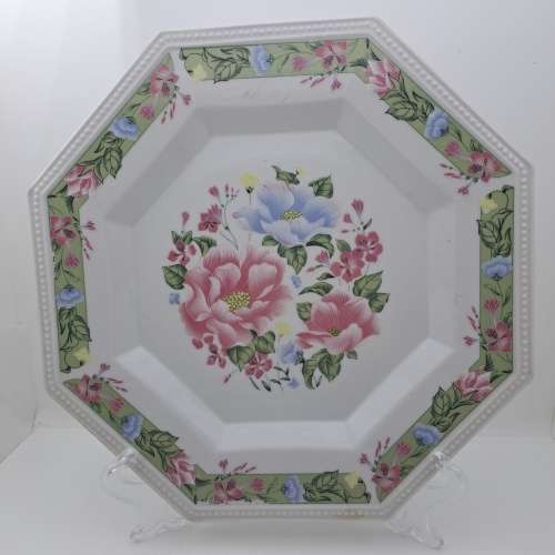 Large Vintage SEA GULL Fine China Floral Plate 258mm made By Jian Shiang China