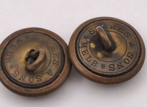 2 x  WW1 Australian Military Forces Buttons 20mm