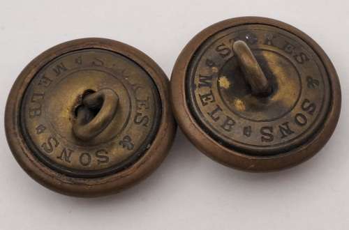 2 x  WW1 Australian Military Forces Buttons 20mm