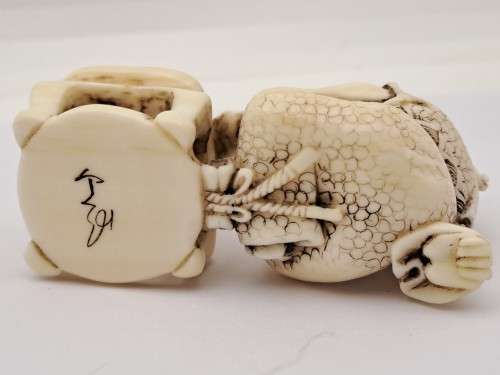 Collectable Antique Netsuke Oriental Figurine - Signed by Artist
