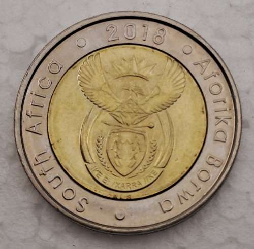 2018 South Africa 5 Rand Nelson Mandela Centenary-commemorative coin