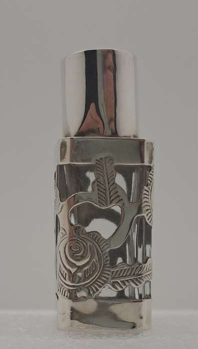 Vintage .925 Sterling Silver Hecho en Mexico Perfume Bottle