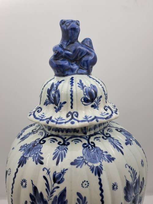 Large Antique/Vintage Delft Blauw Ginger Jar No 5004-Holland-See Condition