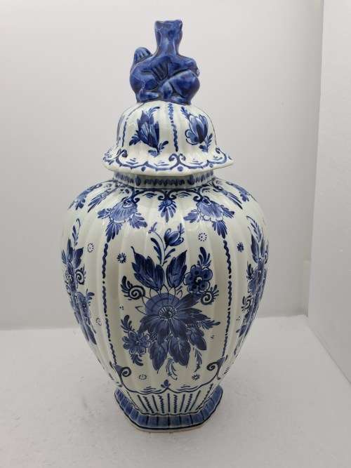 Large Antique/Vintage Delft Blauw Ginger Jar No 5004-Holland-See Condition