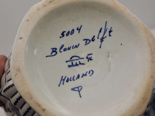 Large Antique/Vintage Delft Blauw Ginger Jar No 5004-Holland-See Condition
