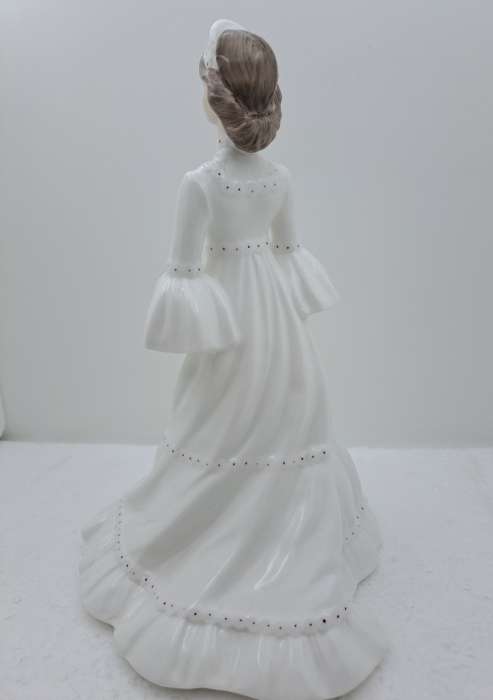 Vintage Porcelain Coalport Ladies of Fashion `The Bride` figurine-(see Hairline Crack)