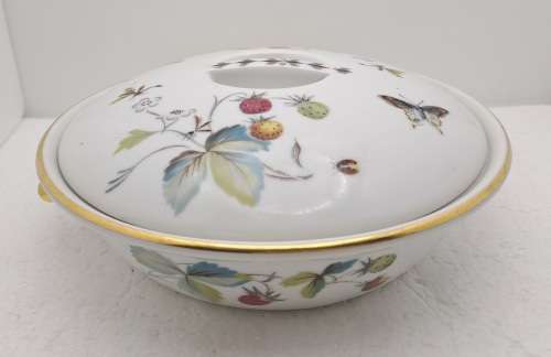 Vintage Royal Worcester Serving Dish with Lid Shape 22 Size 4 -Fireproof made in England